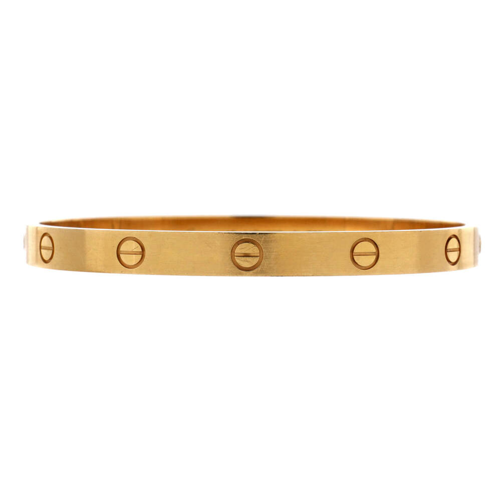 Cartier Love Bracelet Brushed 18K Yellow Gold